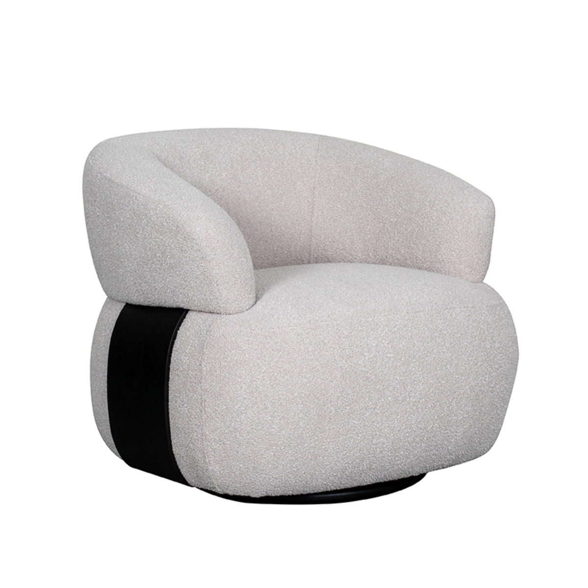 LABEL51 Fauteuil Valenza - Naturel - Boucle